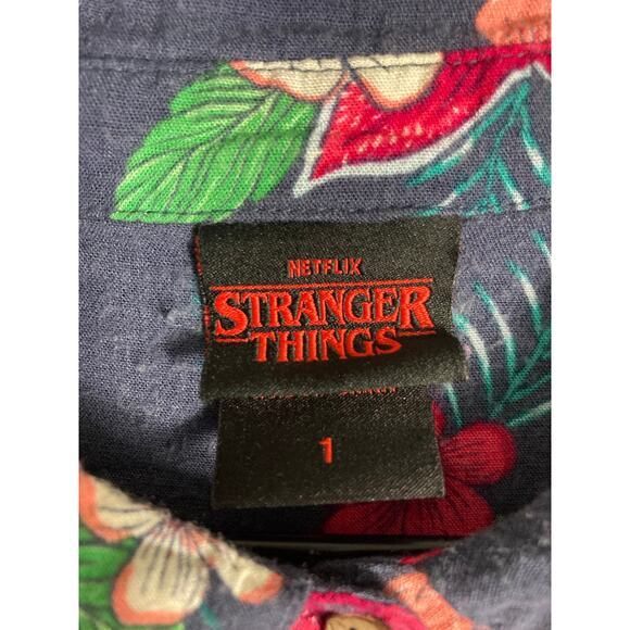 Stranger Things Demogorgon Floral Hawaiian Shirt Unisex Size‎ 1 - Picture 2 of 10